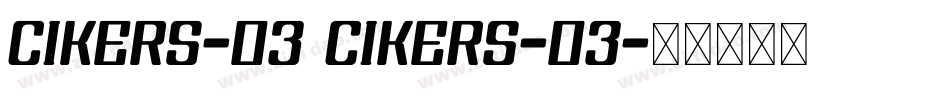 cikers-03 cikers-03字体转换